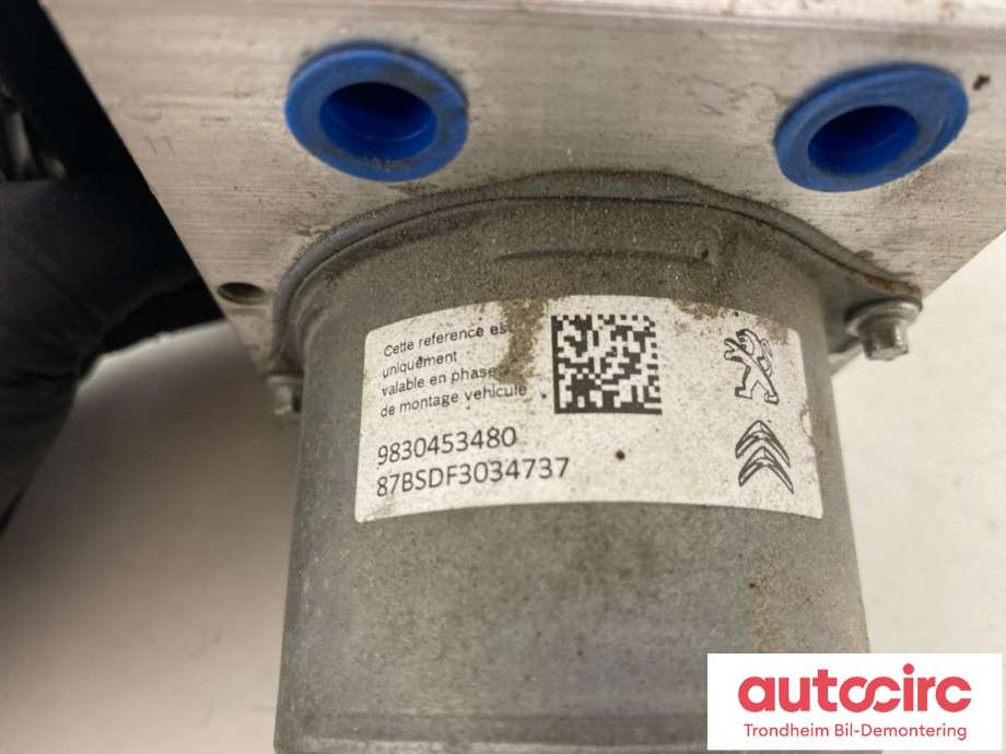 ABS sentral til Opel Combo E 2019-->>  (BOSCH|9808958280|9830453480|98 089 582 80| 98 304 534 80| 0265290610| 0265956352)