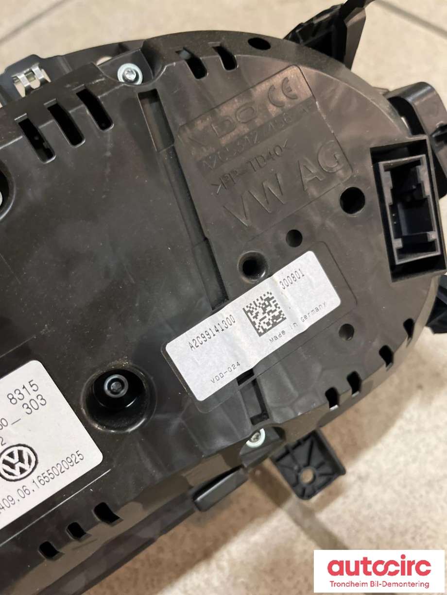 Instrumentpanel til VW Golf VII 2017-2020 (Fase 2)  (VDO|5G1920754B|)