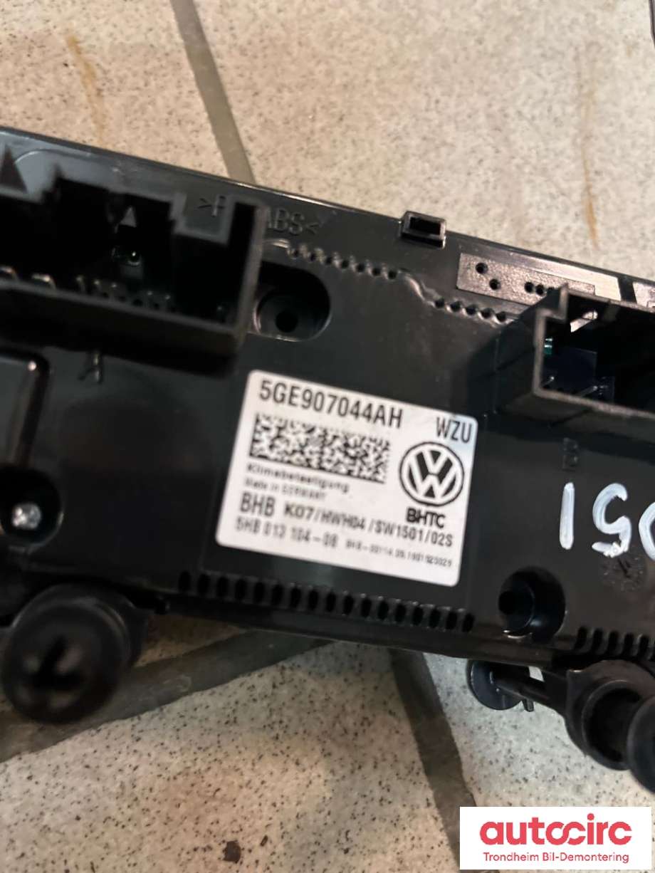 Varmeapparat betjening til VW Golf VII 2017-2020 (Fase 2) (BHTC|5GE907044AH|)