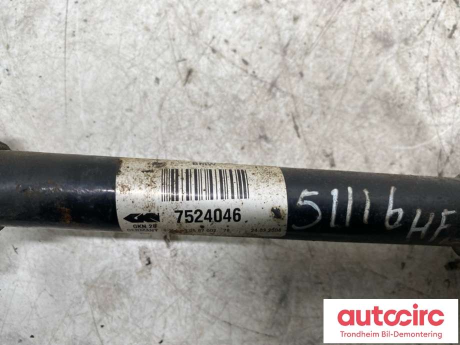 Drivaksel høyre foran, diesel/automat til BMW X3 2003-2006 (Fase 1) (E83) (E83) (..|31 60 7 529 202|)