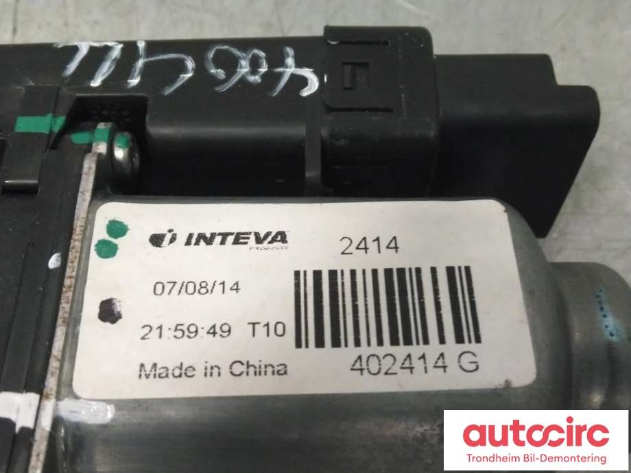 Ruteheis, kun motor, høyre foran til Kia Optima 2014-2017  (INTEVA|82460-2T010|824602T010|402414G)