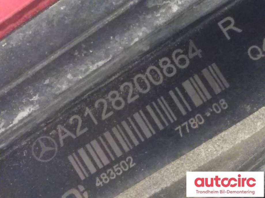 Baklykt høyre indre til Mercedes E-Klasse 2009-2013 (Fase 1) (W212) (W212) (ODELO|A2128200864|A2129060258|)