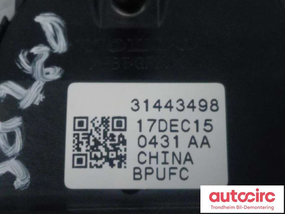 Bryter cruise control til Volvo XC90 2015-2025 (Type II)  (VOLVO|31443498|32266343|)