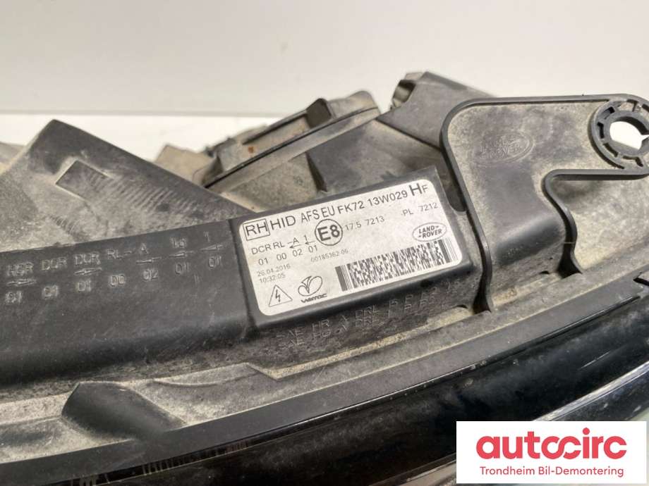 Frontlykt høyre xenon til Land Rover Discovery Sport 2015-2019 (Fase 1)  (..|LR076135|LR137234|)