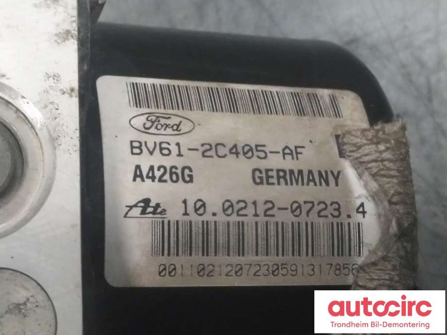 ABS sentral til Ford Focus 2011-2014 (Type III, Fase 1)  (ATE|BV61-2C405-AF|BV61-2C405-BJ|1847182)