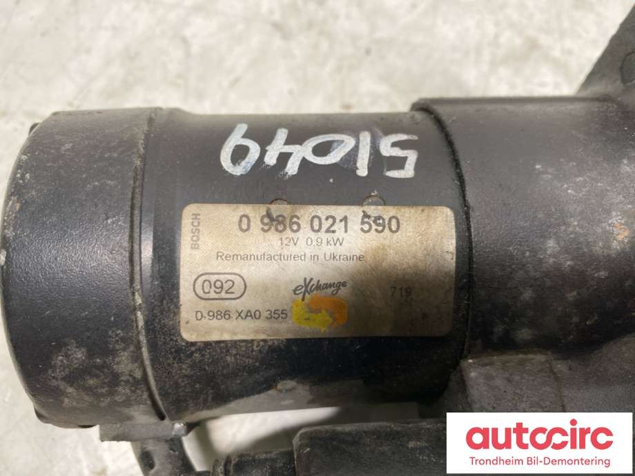 Starter til Alfa Romeo MiTo 2008-2016  (BOSCH|51804744|71798110|71793777)