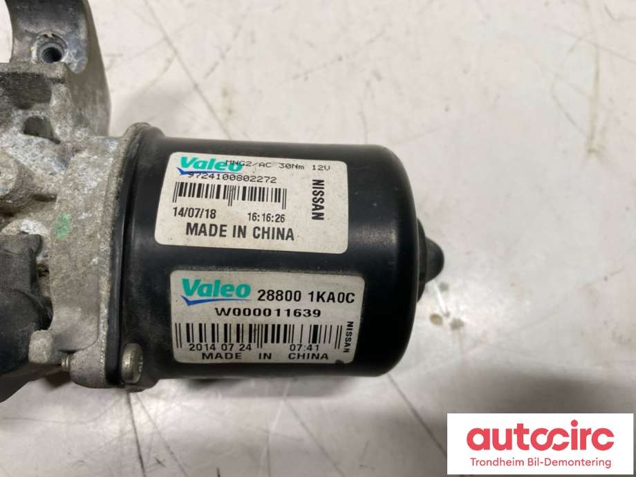 Viskermotor frontrute til Nissan Juke 2014-2018 (Fase 2)  (VALEO|28800BA60A|)