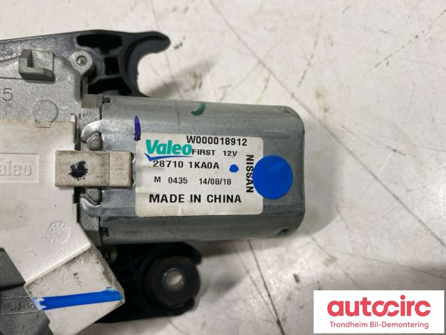Viskermotor bakrute til Nissan Juke 2014-2018 (Fase 2)  (VALEO|287101KA0A|)