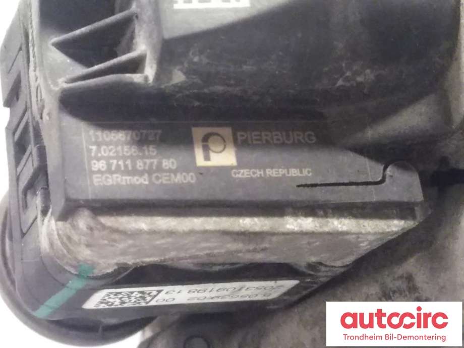 EGR-ventil til Ford Focus 2011-2014 (Type III, Fase 1)  (FOMOCO|AV6Q-9E456-BA|1702178|2473602)