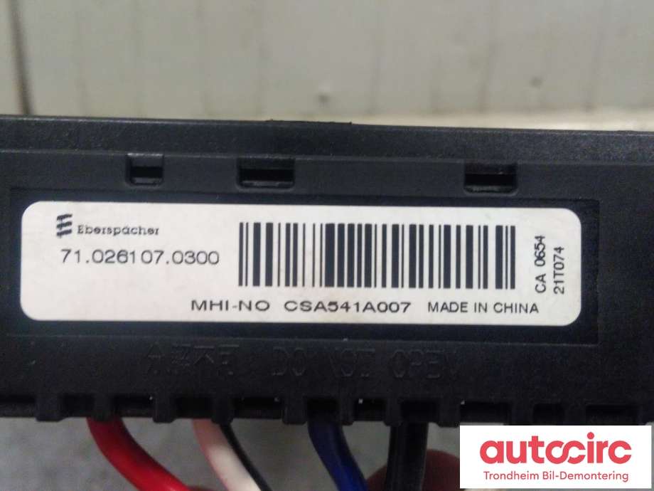 Varmeapparat ekstravarmer til Mitsubishi L200 2019-->> (Type V, Fase 2) (...|7807A040|)