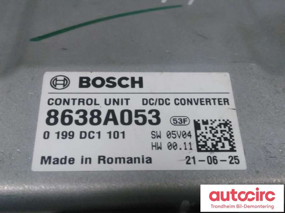 Styreenhet diverse til Mitsubishi L200 2019-->> (Type V, Fase 2) (BOSCH|8638A053|0199DC1101|)