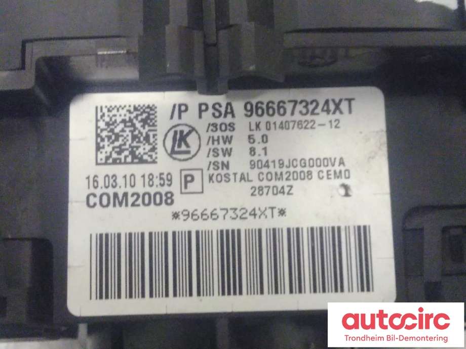 Bryter combi til Citroën C3 2010-2016 (Type II) (...|96667324XT|624340|96773879ZD)