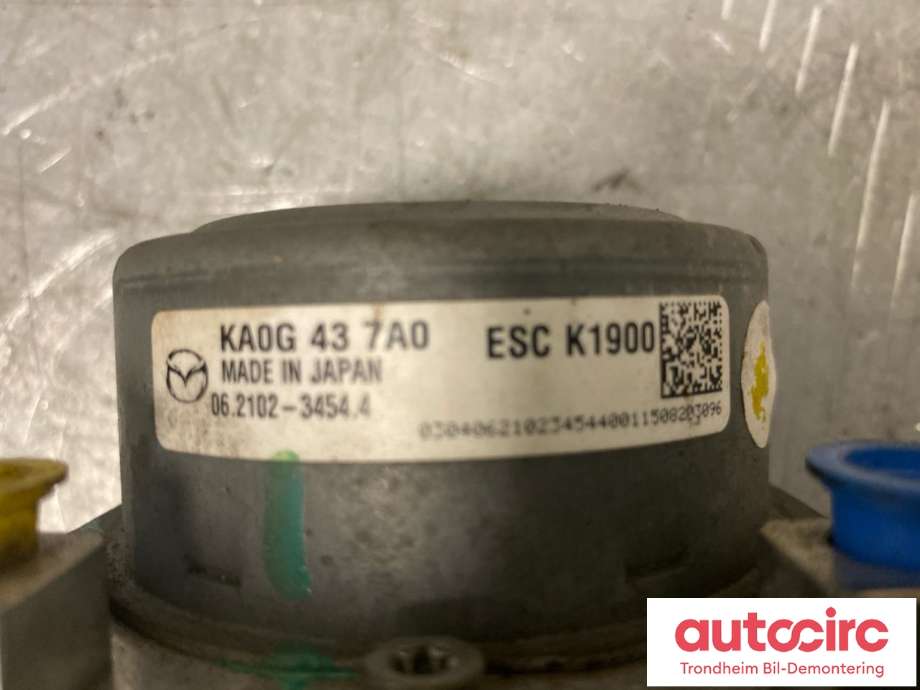 ABS sentral til Mazda CX-5 2012-2017 (Type I)  (ATE|KA0G437A0|KAY1-43-7A0|KAY1437A0)