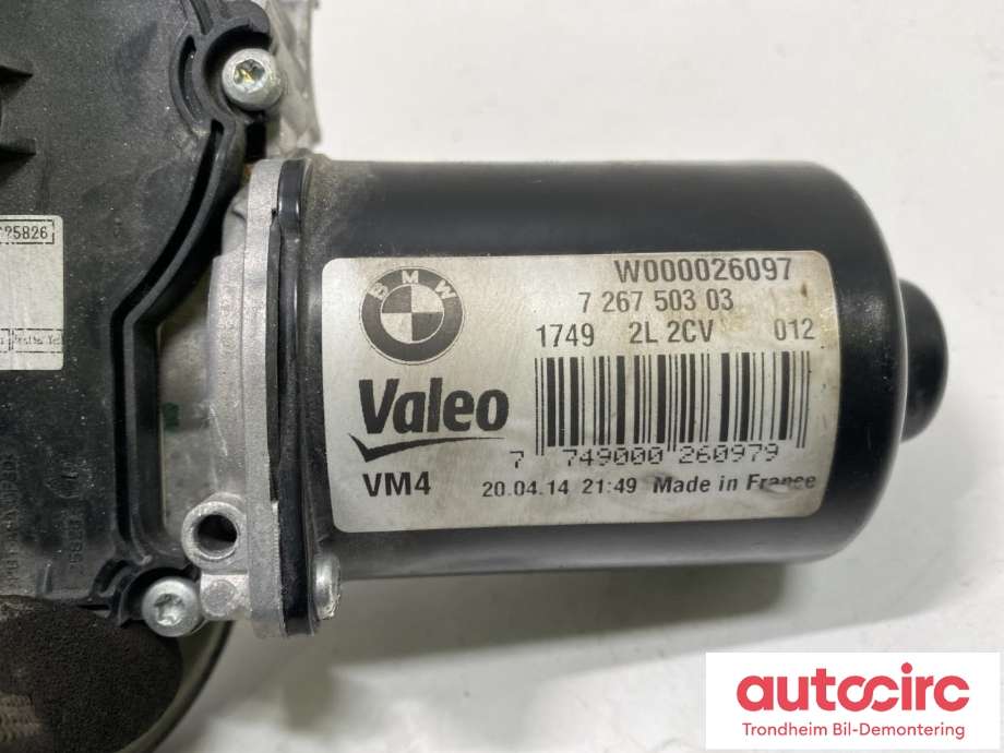 Viskermotor frontrute til BMW 3-Serie 2012-2018 (F30/F31/F34) (F30/F31/F34) (..|7267503|61617260488|61 61 7 260 488)