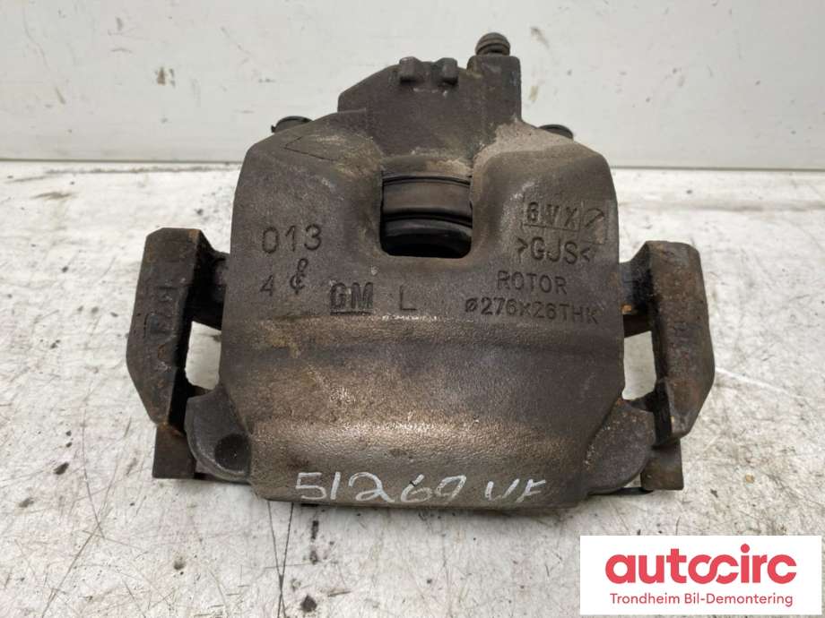 Bremsecaliper venstre foran til Opel Astra K 2015-->> (..|13589725|13508993|95522586| 95524065)