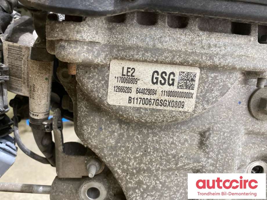 Motor bensin til Opel Astra K 2015-->>  (B14XFT|12650830|95523654|)