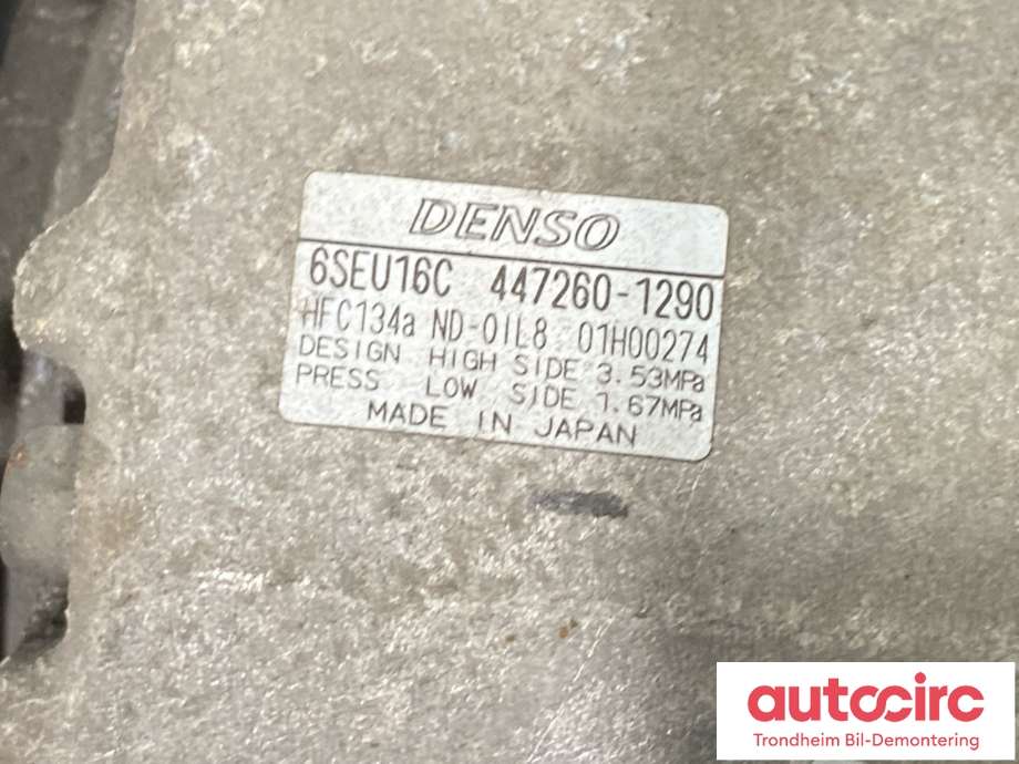 Aircondition kompressor til Lexus IS 2006-2013 (Type II) (XE20) (XE20) (DENSO|8831053060|447260-1290|)