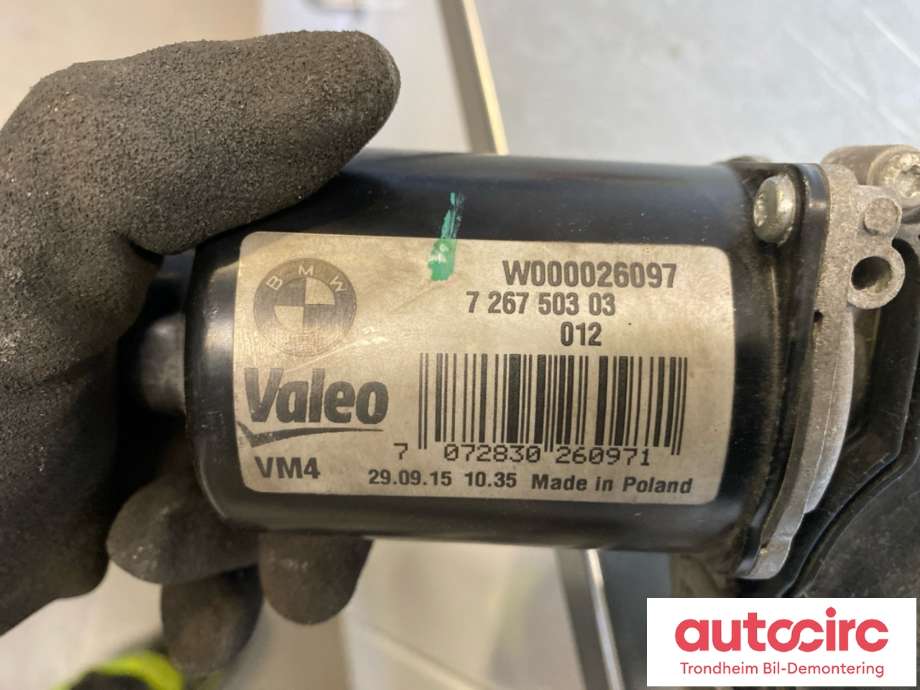 Viskermotor frontrute til BMW 4-Serie 2013-2020 (F32/F33/F36) (F32/F33/F36) (VALEO|61617260488|7267503|)