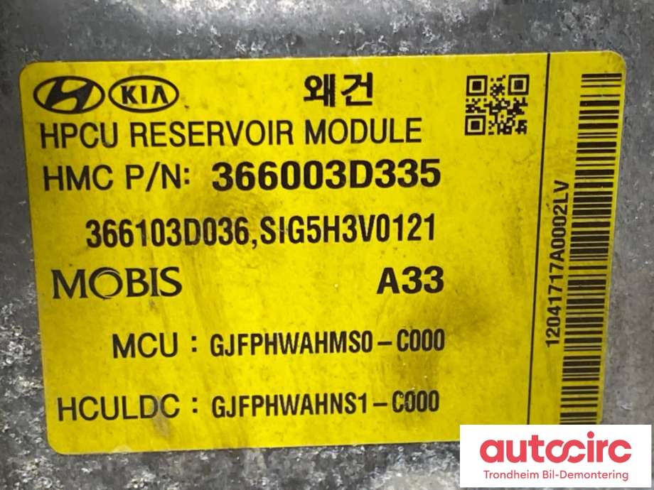 Inverter hybrid til Kia Optima 2017-2020  (MOBIS|366003D335|)