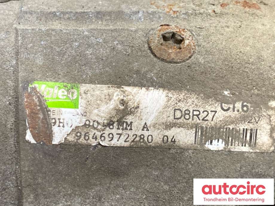 Starter diesel til Fiat Scudo 2007-2017 (Type II)  (9647157980|)