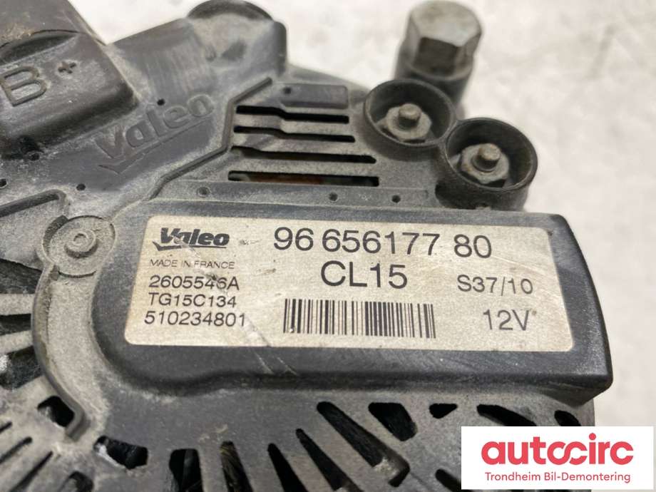 Dynamo diesel til Fiat Scudo 2007-2017 (Type II)  (9646065488|)