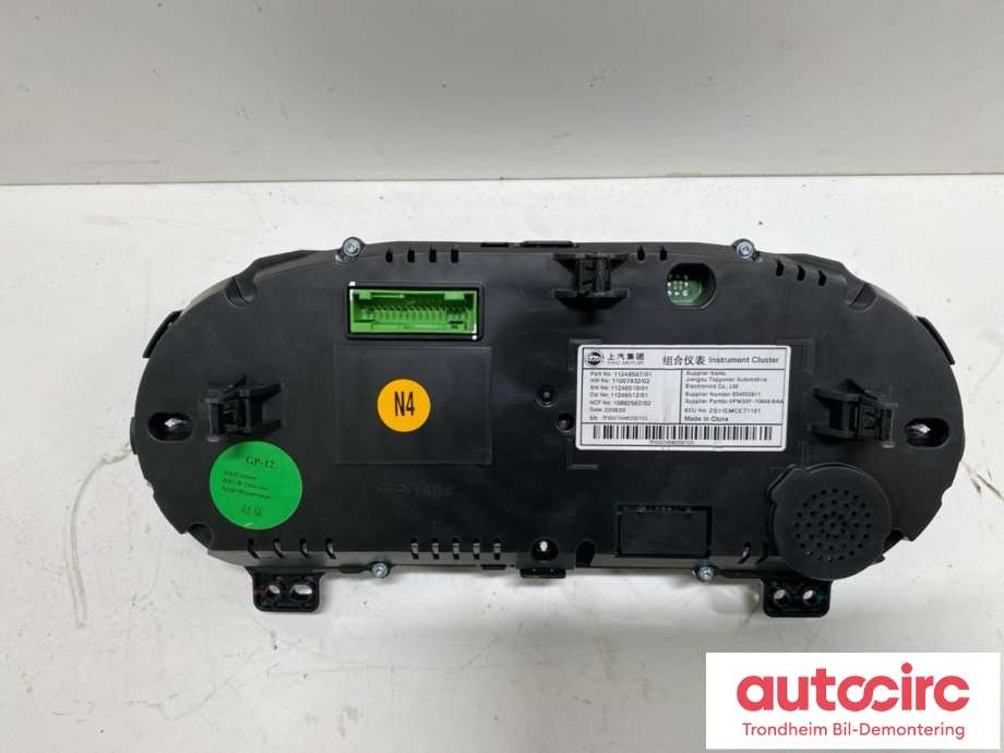 Instrumentpanel til MG ZS EV 2019-2021 (Type I, Fase 1)  (LES INFO|11246507|11246507/01|)