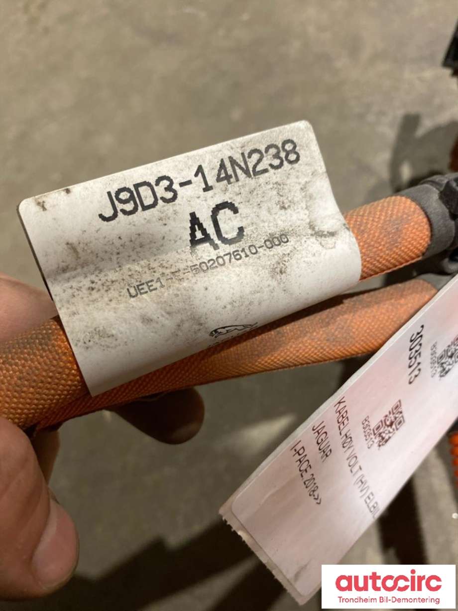 Kabel høy volt (HV) elbil til Jaguar I-PACE 2018-->>  (J9D1247|J9D3-14N238-AD|J9D3-14N238-AC)