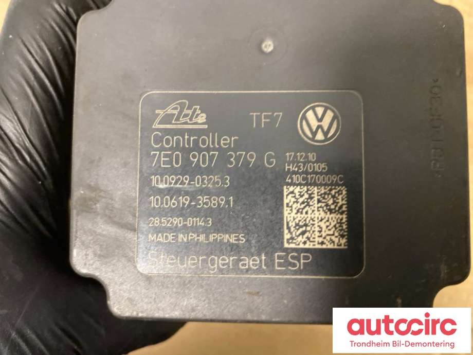 ABS sentral til VW Transporter / Caravelle 2009-2015 (Fase 2) (T5) (T5) (ATE|7E0614517C|7EO907379G|)