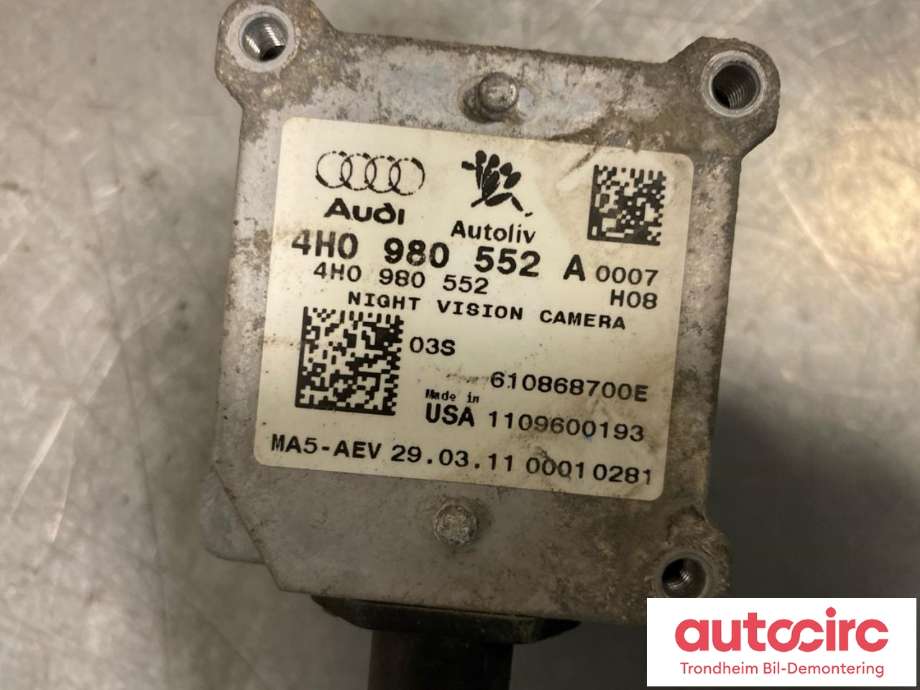 Kamera til Audi A7 2010-2014 (Type I, Fase 1) (AUTOLIV|4H0980552A|4H0980552|)