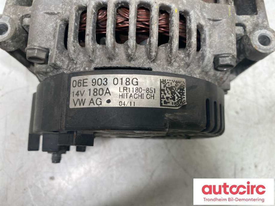 Dynamo til Audi A7 2010-2014 (Type I, Fase 1)  (06E903018M|06E903019F|06E903018S| 06E903018G)