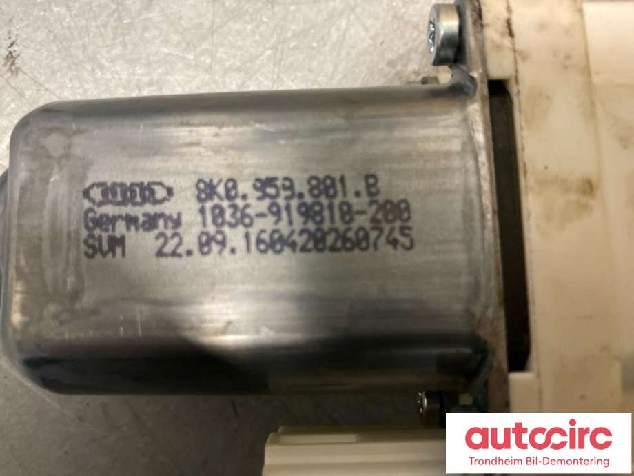 Ruteheis, kun motor, venstre foran til Porsche Cayenne 2010-2017 (92A) (92A) (...|8K0959801B|95862480100|)