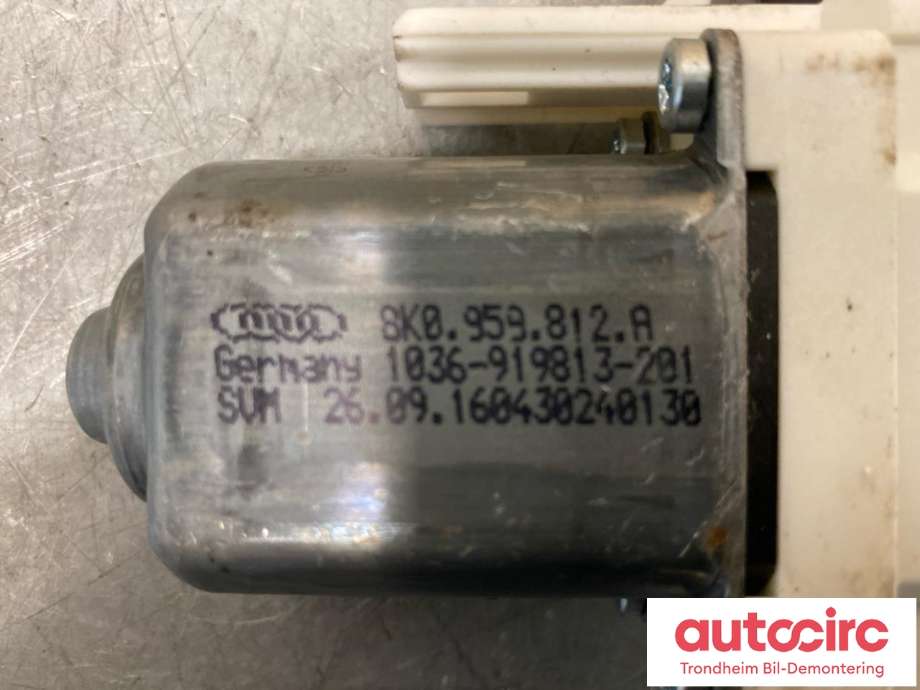 Ruteheis, kun motor, høyre bak til Porsche Cayenne 2010-2017 (92A) (92A) (...|8K0959812A|95862481200|)