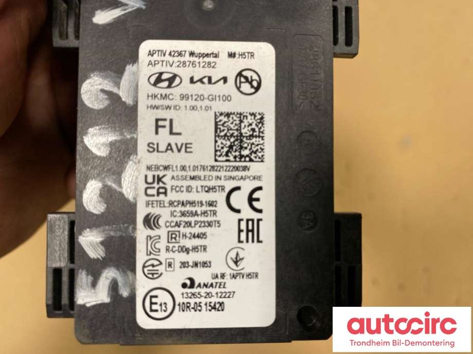 Sensor blindsone til Hyundai Ioniq 5 2021-->>  (ANATEL|99120GI100|)