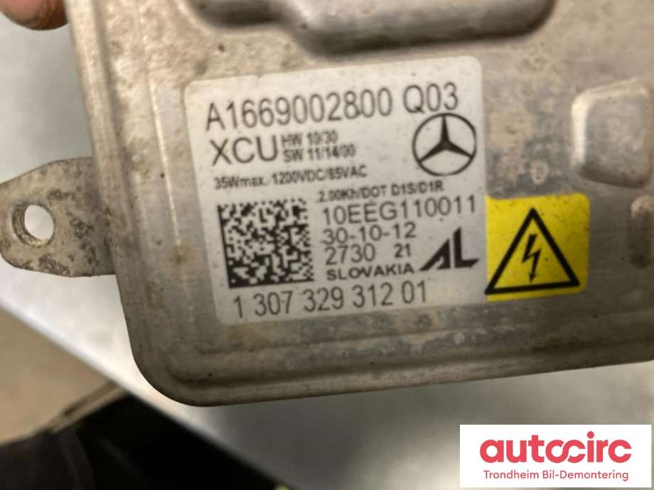 Styreenhet xenon/ballast til Mercedes B-Klasse 2011-2018 (W246) (W246) (AL|A1669002800|130732931201|)