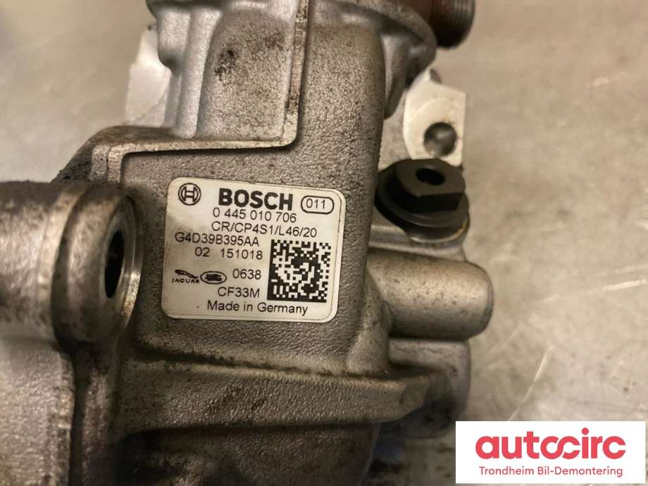 Dieselpumpe til Jaguar XE 2015-->>  (BOSCH|AJ813367|G4D39B395AB|G4D39B395AA| 0445010706)