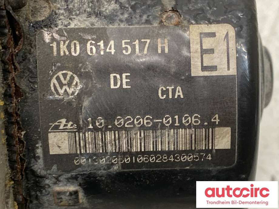 ABS sentral til VW Golf V, Combi 2003-2008  (ATE|1K0614517H|1K0907379K|10020601064)