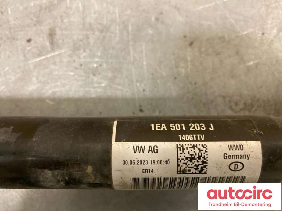 Drivaksel venstre bak, elbil til Audi Q4 e-tron 2021-->>  (...|1EA501203J|1EA501201B|)