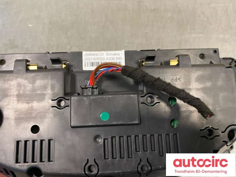 Instrumentpanel til BMW 3-Serie 2012-2018 (F30/F31/F34) (F30/F31/F34) (JOHNSON CONTROLS|9350151|62109350151|6210IK9350151| 007.057.000)
