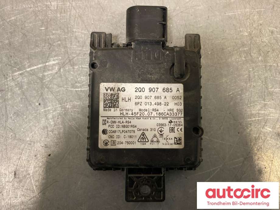 Sensor blindsone til Škoda Fabia 2014-2021 (Type III)  (VENSTRE BAK|2Q0907685A|6PZ01349822|)