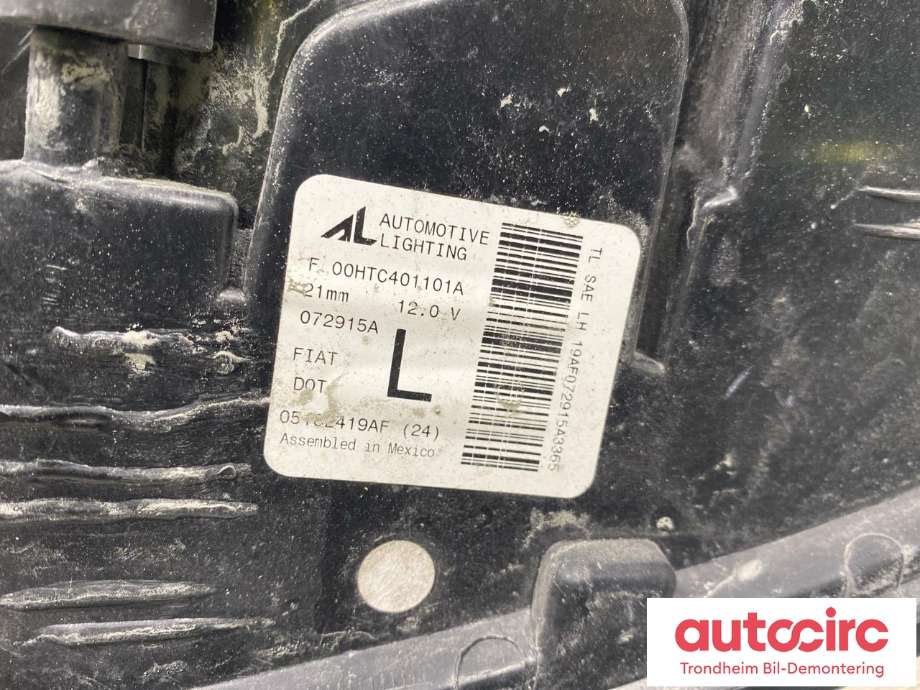 Baklykt venstre til Fiat 500 2008-2020 (..|52007424|52007427|)