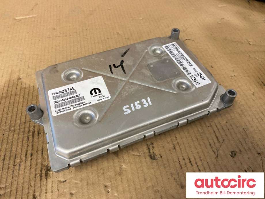 Styreenhet motor til Fiat 500 2008-2020  (CONTINENTAL|68086287AE|05192356AI|2841566404300)