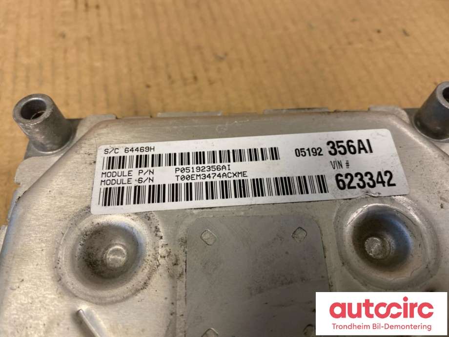 Styreenhet motor til Fiat 500 2008-2020  (CONTINENTAL|68086287AE|05192356AI|2841566404300)