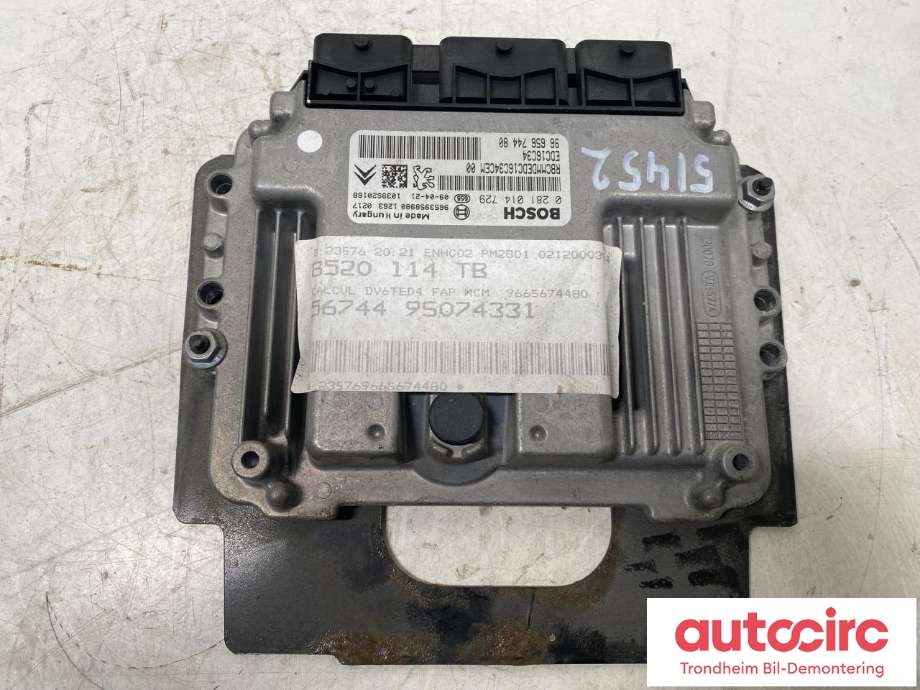 Styreenhet motor til Peugeot 3008 2009-2016 (Type I) (BOSCH|1943QT|)