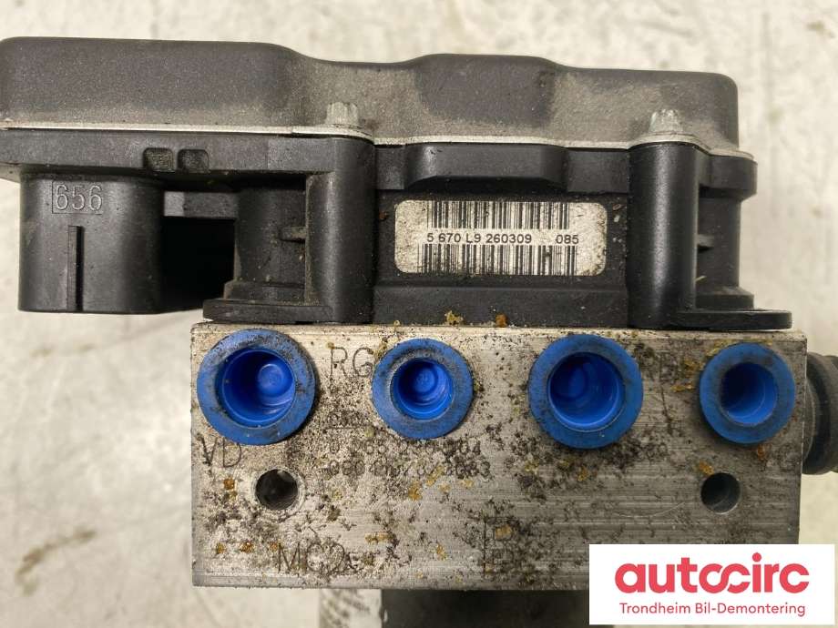 ABS sentral til Peugeot 3008 2009-2016 (Type I) (BOSCH|4541HA|1607510480|4541HC)