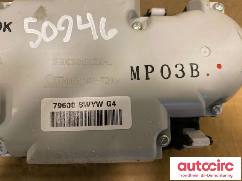 Varmeapparat betjening til Honda CR-V 2007-2012 (Type III)  (...|79600SWYWG4|79600SWYG42ZA|)