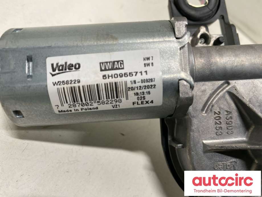Viskermotor bakrute til VW ID.3 2020-->>  (..|5H0955711|5H0955711B|)