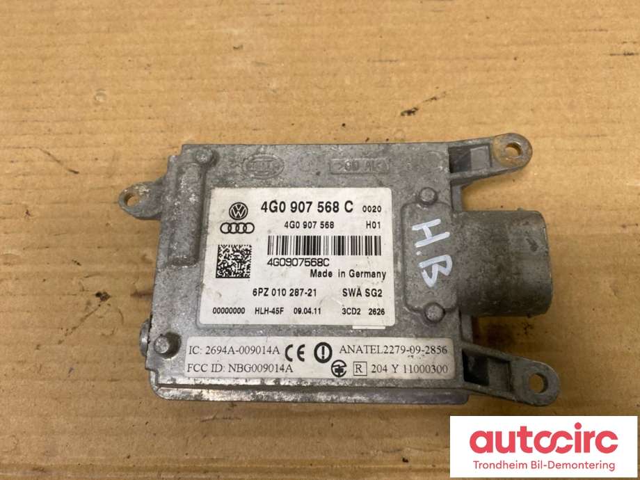 Sensor blindsone til Audi A7 2010-2014 (Type I, Fase 1)  (HØYRE BAK|4G0907568C|PPZ010287-21|)