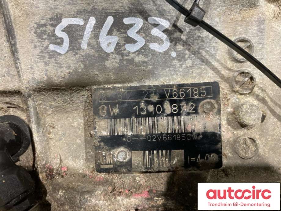 Girkasse manuell til Opel Vectra C 2002-2005 (Type I)  (MN0|13101872|MN0|)