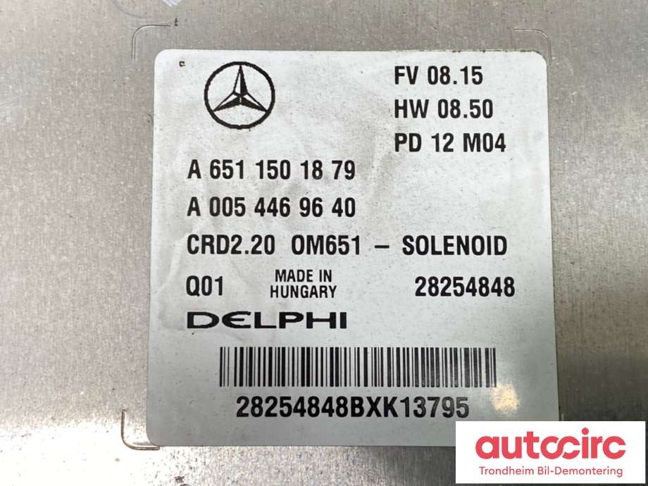 Styreenhet motor til Mercedes Vito/Viano 2010-2014 (Fase 2) (W639) (W639) (..|A6511501879|A6519009302|)