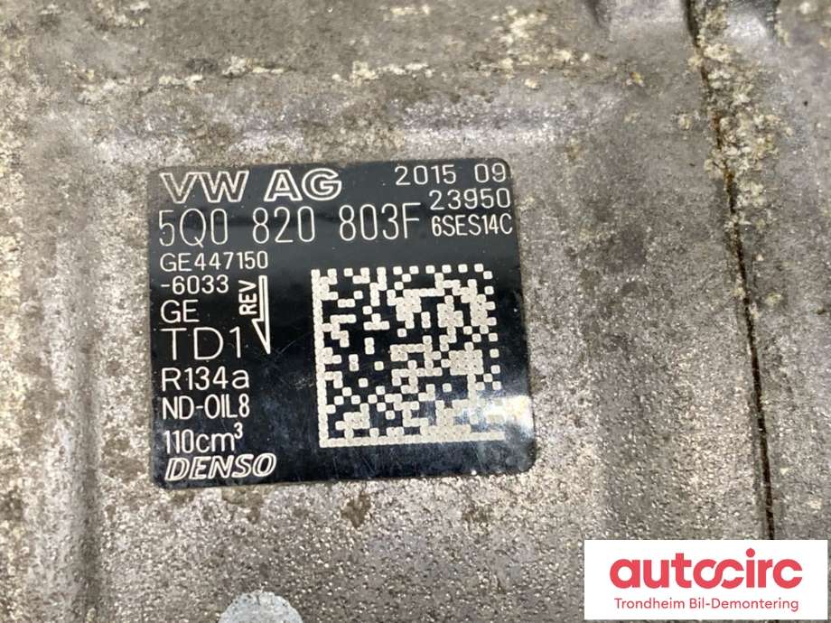 Aircondition kompressor til VW Transporter / Caravelle 2015-2019 (T6) (T6) (DENSO|5Q0820803F|5Q0820803K|)